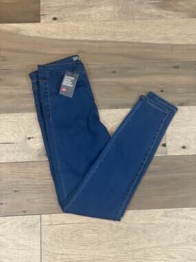 Denim Co Super High Waist Skinny Jeans Size 8 Medium Wash Cotton New With Tag